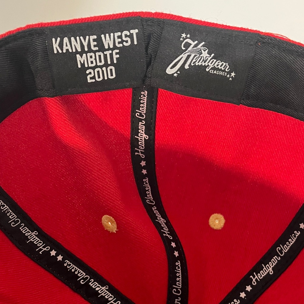 Kanye West My Beautiful Dark Twisted Fantasy Embroidered Fitted Hat 🧢 - Picture 3 of 8